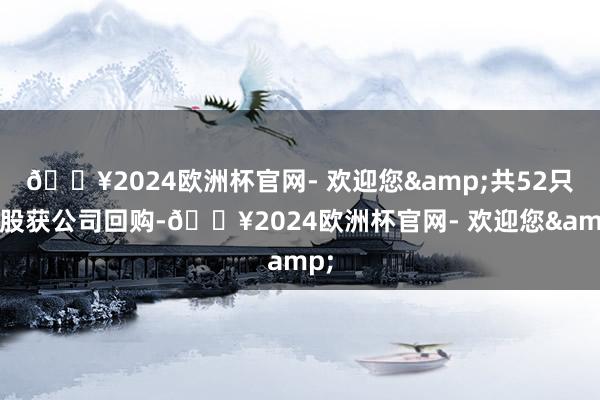 🔥2024欧洲杯官网- 欢迎您&共52只港股获公司回购-🔥2024欧洲杯官网- 欢迎您&