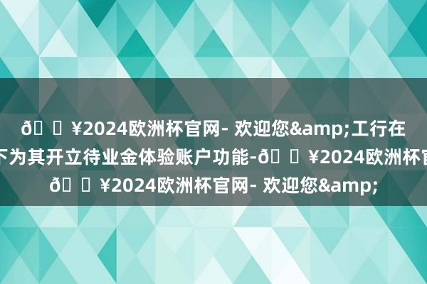 🔥2024欧洲杯官网- 欢迎您&工行在原告的二类账户名下为其开立待业金体验账户功能-🔥2024欧洲杯官网- 欢迎您&